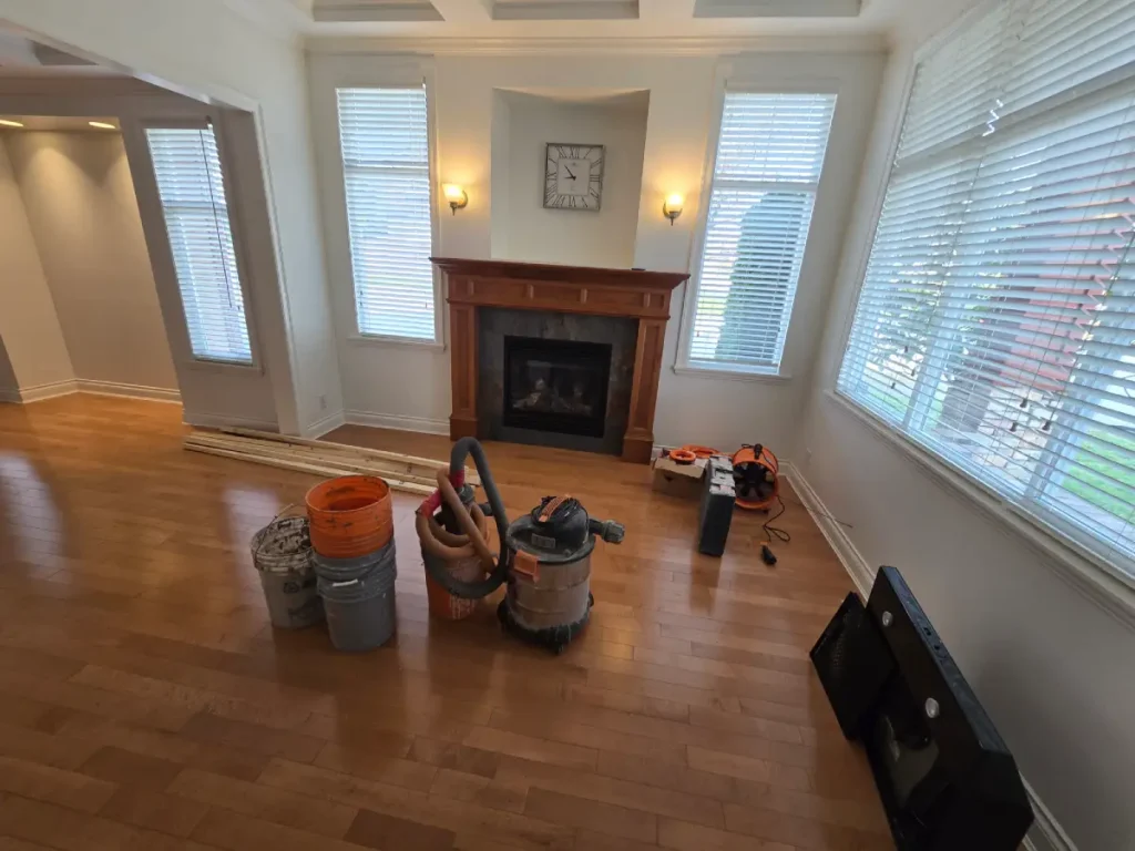 after hardwood floor refinishing