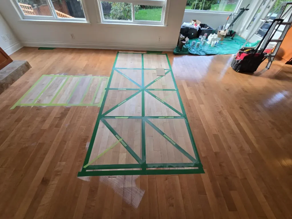 show after and before hardwood floor refinishing