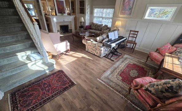 home with hardwood flooring